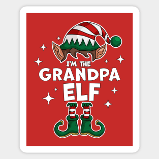 I'm the Grandpa Elf - Funny Christmas Matching Family Group Sticker